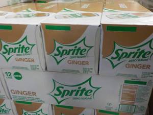 4 - 12 packs Sprite Ginger Zero Sug...