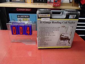 New coil roofing nailer. New in box. Was a store display. As shown.