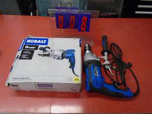 Kobalt 12 110 volt variable speed dril. New in box. As shown.