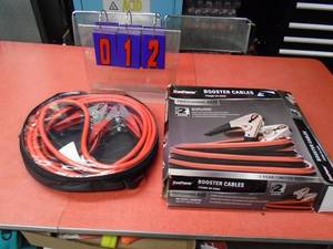 Booster cables 2 gauge 20 long with carrying case. Was a store display. As shown.
