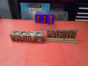 Marine Corp deco items. As shown.