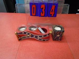Confederate candle display. As shown.