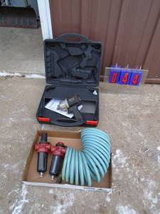 Craftsman used 12 air impact with air dryer & hose. Untested. As shown.