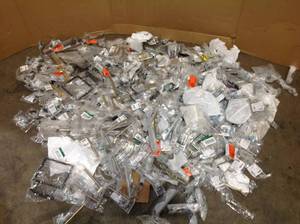 Large Lot of Door Pulls and Hardware New various models Customer Returns See Pictures