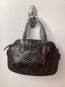 lot 2 image: Leather Embossed Womens Cross-body