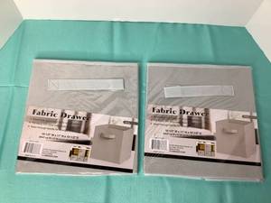 lot 6 image: 2 Fabric Drawers 10.5 X 11 X 10.5 Inches