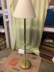 lot 40 image: Living Room Glass Floor Lamp