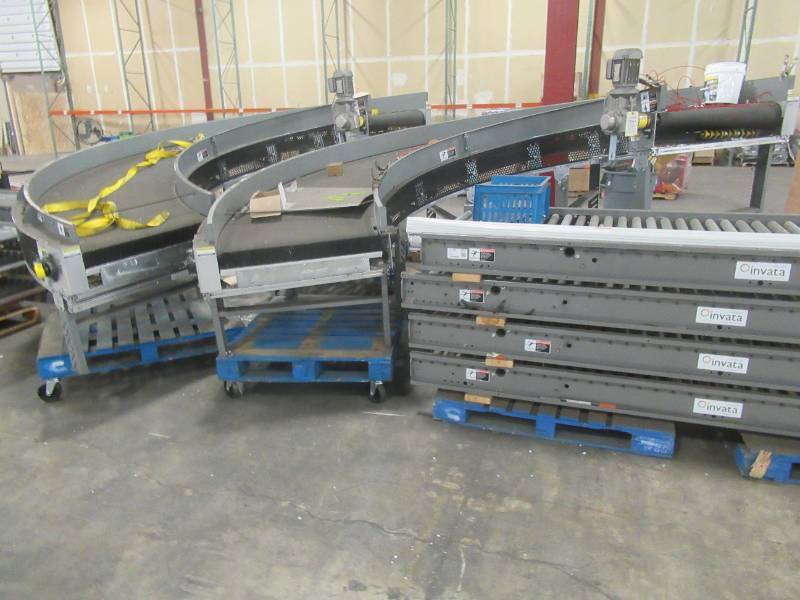 lot 2 image: Transnorm Spiral Powered Belt Conveyor System With Power and Standard Roller Distribution, Includes Power Source - Used in Warehouse $3500.00 Low Reserve