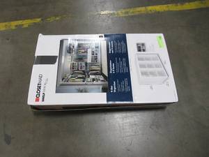 lot 345 image: ClosetMaid Elite 19-34 in. White 9-Slot Organizer Model 3277