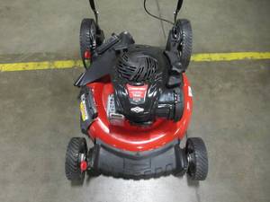 lot 4 image: Troy-built Briggs & Stratton Gas Walk Behind Push Mower 21 in. 140 cc 500e Series Model TB100 - No Compression - Cord Will Not Pull. For PartsRestore.