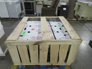 lot 380 image: Easy Stack 5 in. x 20 in. Grayson No Mortar Concrete Ledge Stone Flat Panel 100 sq. ft. Crated