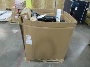 lot 386 image: WHOLESALE MIXED PALLET OF MISCELLANEOUS CASTORS, TOOL PARTS, & BUILDING MATERIALS