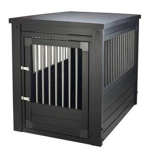 lot 435 image: New Age Pet ECOFLEX Dog Crate - Espresso X-Large, EHHC402XL - Open Carton.