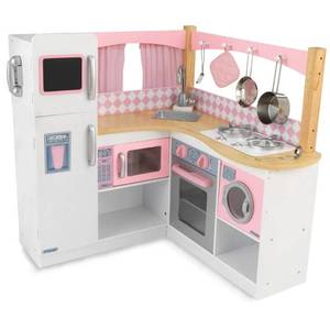 lot 443 image: Kidkraft Grand Gourmet Corner Kitchen Playset, 53185 - Open Carton - May have damagedmissing parts.