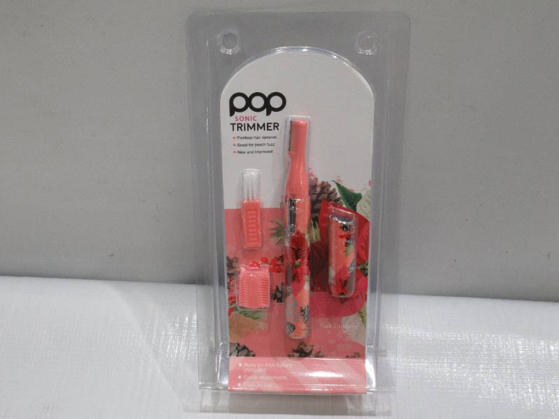 POP Sonic Trimmer Red Flower for Ears, Nose, Eyebrows and more