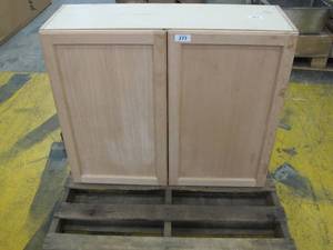 Easthaven Shaker Assembled 36x30x12 in. Frameless Wall Cabinet in Unfinished German Beech