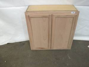 Unfinished 30 Wide x 30 Tall x 13 Deep 2-Door Cabinet with Single Shelf