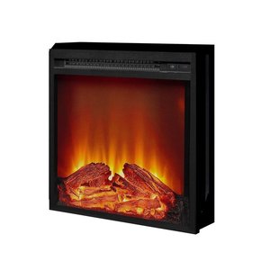 AltraFlame 18 x 18 Glass Front Electric Fireplace Insert, Black - NEW