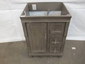 Home Decorators Collection Naples 25 in. W x 22 in. D Vanity in Distressed Grey