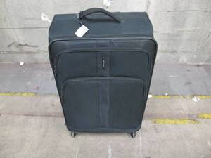 Skyline Charcoal Roiling Expandable Suitcase - Large - Rip on Upper Handle