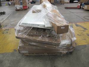 Untested Pallet of House Fixtures - Door PanelsParts, Shower Walls, etc.