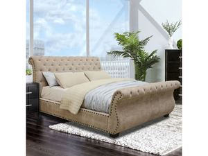 Furniture of America Bedroom Eastern King Bed Frame CM7127EK-BED-VN - DAMAGED