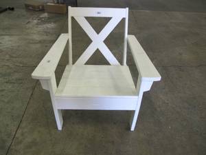 Heavy Duty Outdoor Recycled Plastic Chair - WhiteDirty