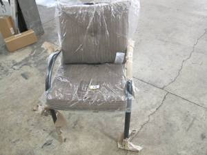 NEW Outdoor Metal Chair with Matching BottomBack Cushions.