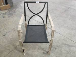NEW Black metal Chair with Mesh Fabric Seat