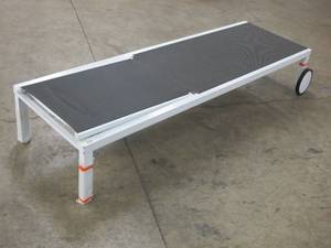 NewDirty Outdoor Chaise Lounger - Plastic with Mesh - Slight Warp near top