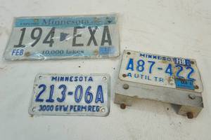 lot 149 image: license plates