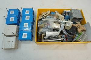 lot 217 image: electrical boxes and covers