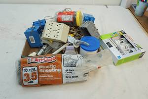 lot 225 image: electrical and plumbing items