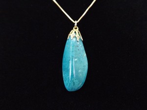 .925 Sterling Silver Howlite Stone Vermeil Necklace