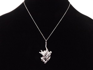 .925 Sterling Silver Nugget Pendant Necklace