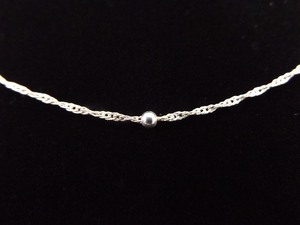 .925 Sterling Silver Mariner Link Ball Necklace