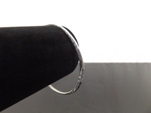 .925 Sterling Silver Hand Hammered Bangle Bracelet