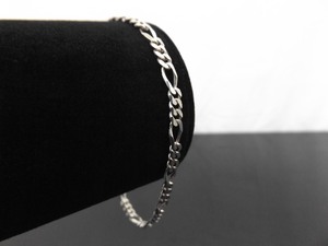 .925 Sterling Silver Figaro Link Bracelet