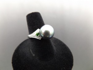 .925 Sterling Silver Genuine Pearl Ring Size 7