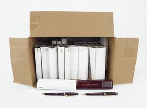 lot 2 image: Lot of 55 Vintage St. Cloud State University Mechanical Pencil and Pen Sets