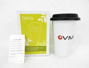 lot 32 image: Case of 12 Terra 11 Ounce VMC Branded Cups