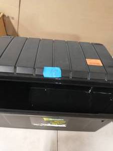 IRIS 82 Qt. Remington Weather Tight Store-It-All Storage Bin in Black
