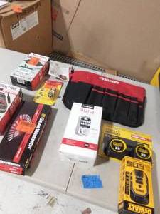 LOT OF MIXED TOOLS AND HARDWARE PLEASE SEE PICTURES