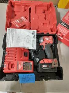 MILWAUKEE  FUEL 18-Volt Lithium-Ion Brushless Cordless 14 in. Hex Impact Driver Kit with Two 5.0Ah Batteries Charger Hard Case