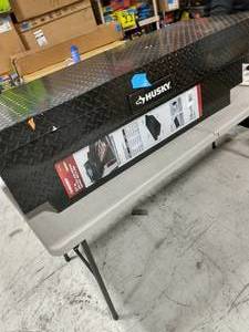 HUSKY 61.86 Matte Black Aluminum Low Profile Crossbed Truck Tool Box