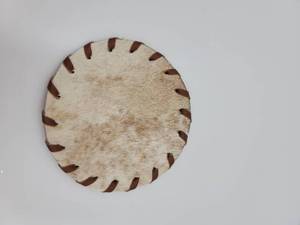 SET OF 4 COWHIDE COASTERS