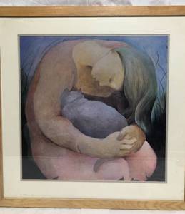 lot 2 image: Bierman - Lady Holding Cat