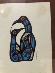 lot 13 image: Noval Morrisseau - Bird Family