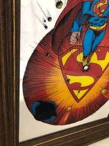 lot 22 image: Vintage 1978 Superman Carnival Mirror Painting