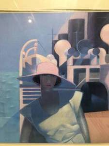 lot 27 image: Woman on Boat by G. Kellen